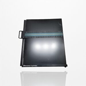 WilsonJones Vintage Industrial Metal Letter Size Magnetic Copyholder with Stand